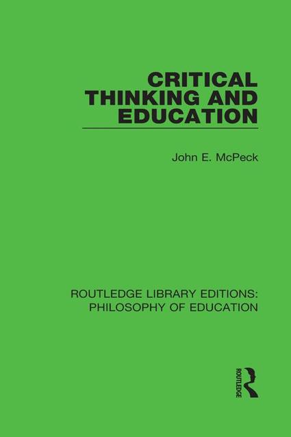 critical thinking and education mcpeck pdf