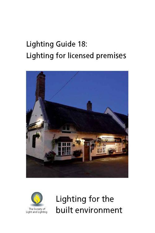 Lighting Guide 18: Lighting for licensed premises