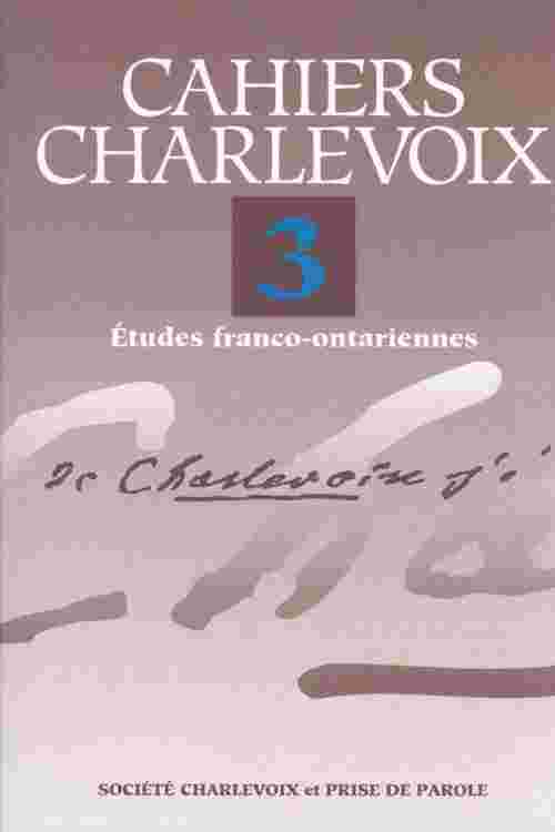 Cahiers Charlevoix 3