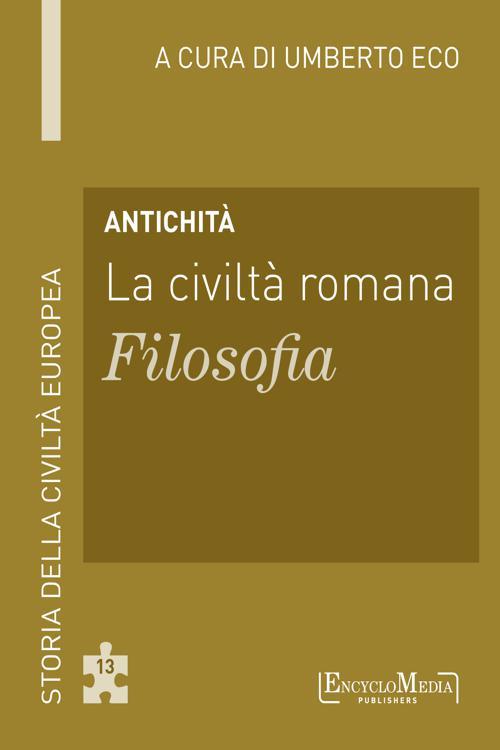 Antichità - La civiltà romana - Filosofia