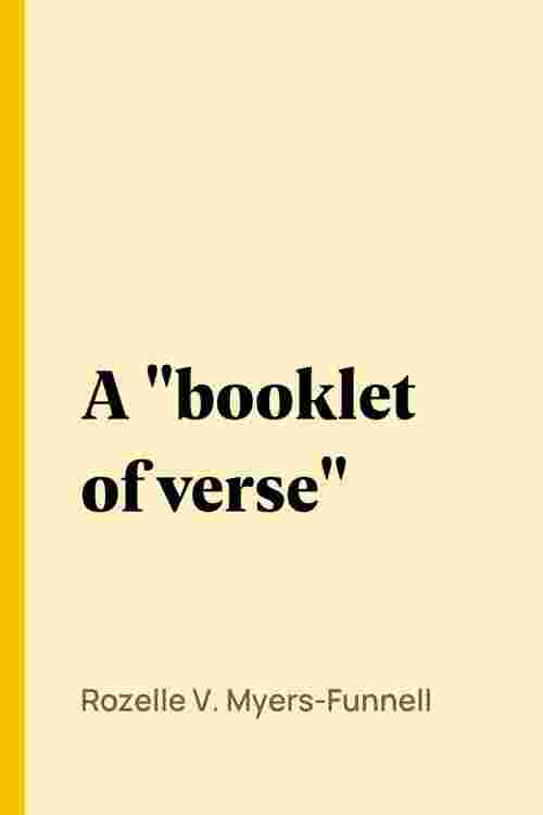 A "booklet of verse"