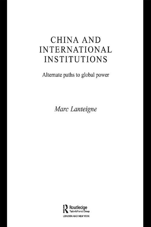 China and International Institutions