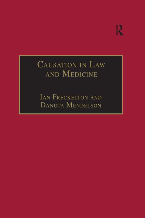 Causation in Law and Medicine