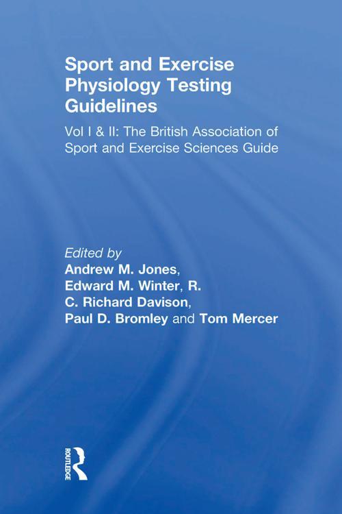 Sport and Exercise Physiology Testing Guidelines