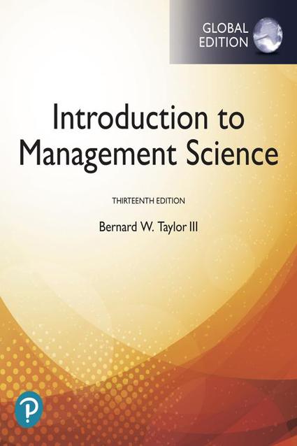 📖[PDF] Introduction to Management Science, Global Edition by Bernard W. Taylor Perlego