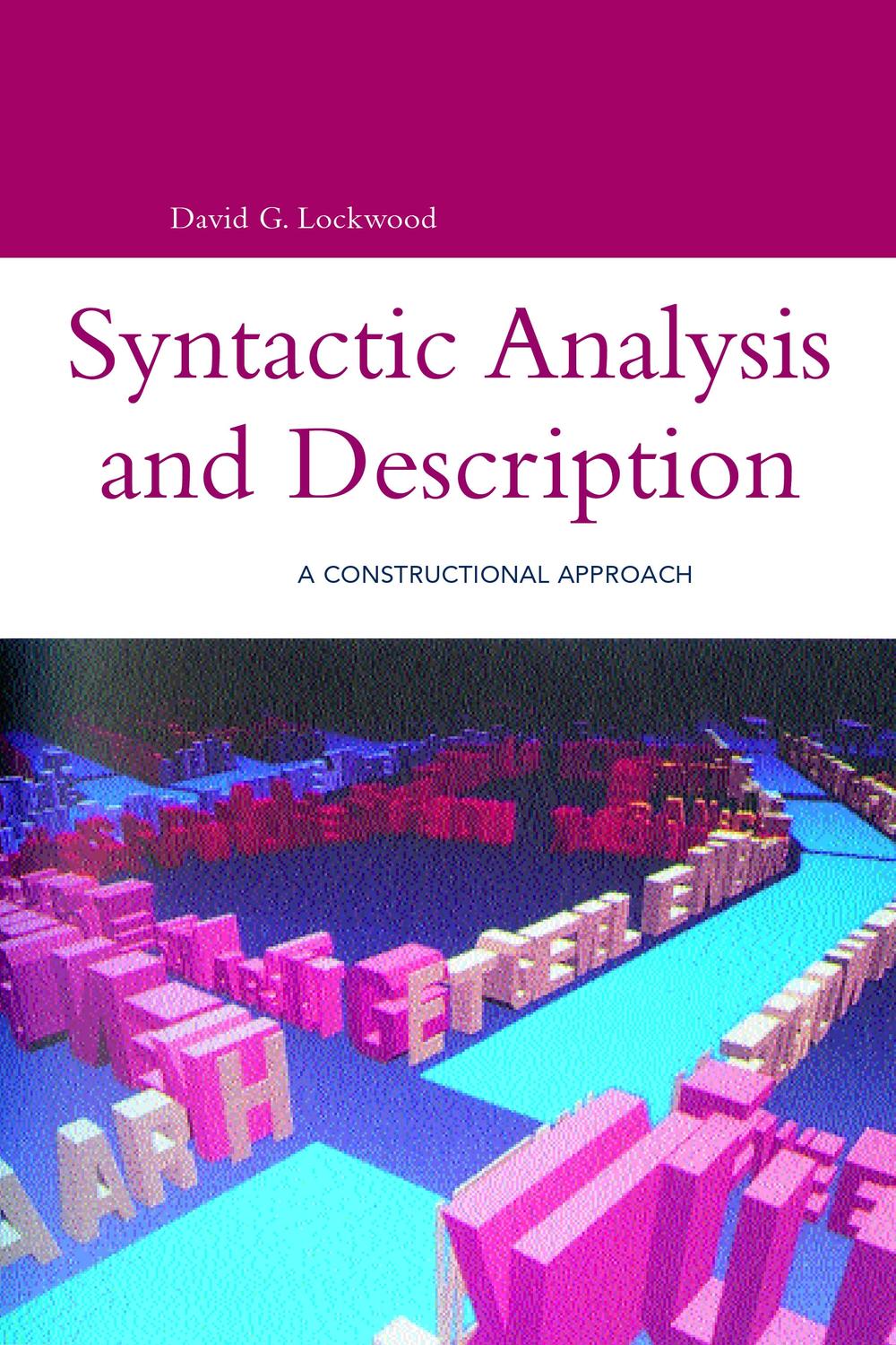 Syntactic Analysis and Description - David Lockwood