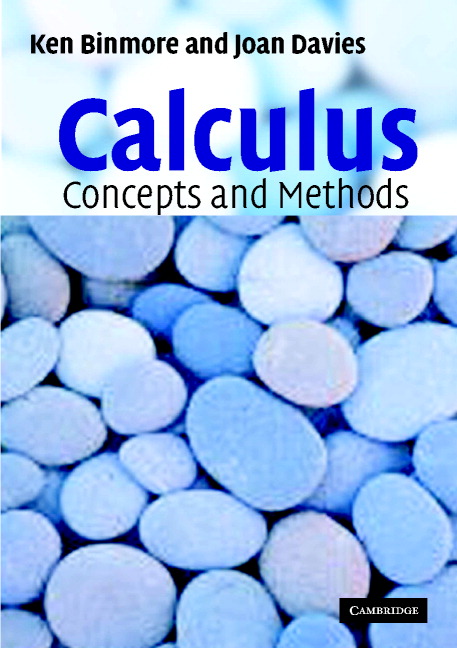 Calculus: Concepts and Methods - Ken Binmore, Joan Davies