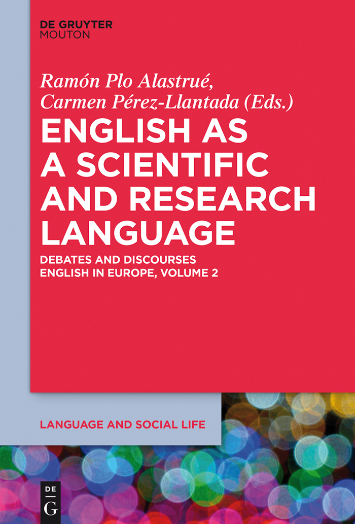 English as a Scientific and Research Language - Ramón Plo Alastrué, Carmen Pérez-Llantada