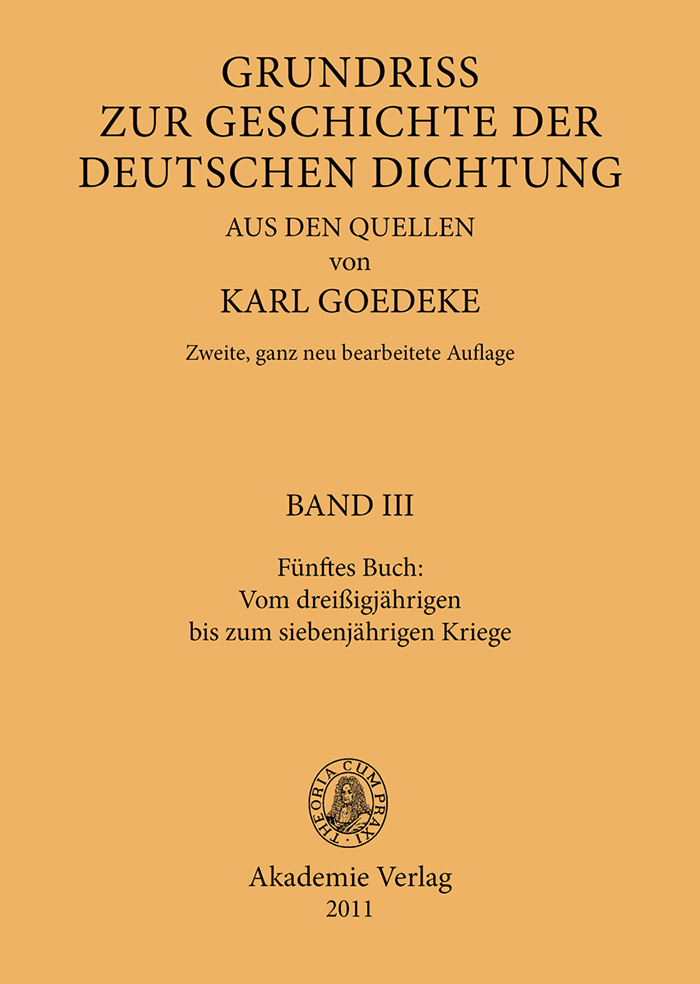 Fünftes Buch: Vom dreissigjährigen bis zum siebenjährigen Kriege - Karl Goedeke