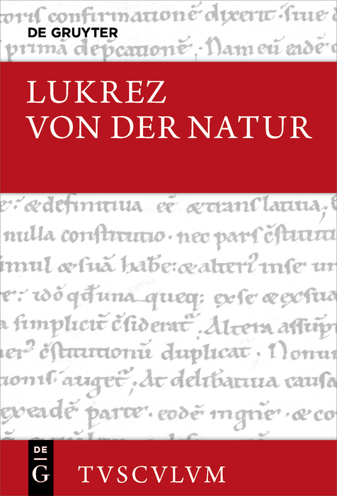 Von der Natur / De rerum natura - Lukrez,,Hermann Diels