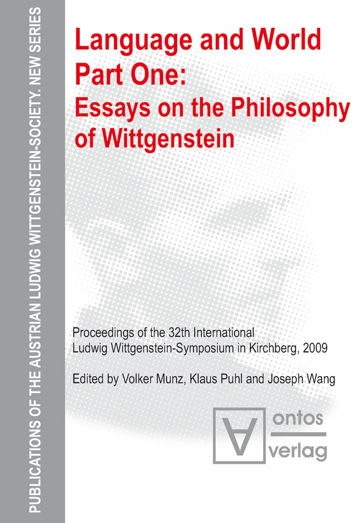 Essays on the philosophy of Wittgenstein - Volker Munz