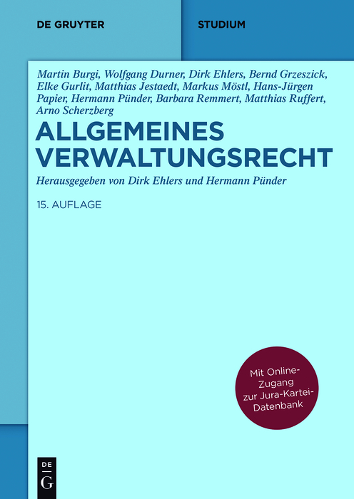 Allgemeines Verwaltungsrecht - Dirk Ehlers, Hermann Pünder
