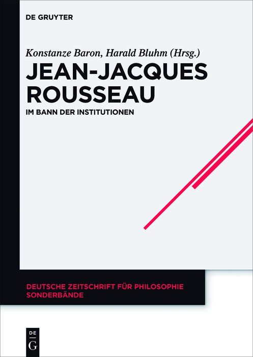 Jean-Jacques Rousseau - Konstanze Baron, Harald Bluhm