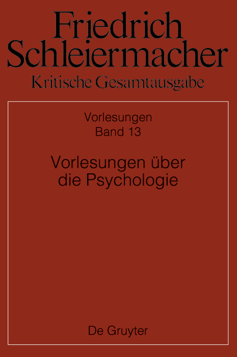 Vorlesungen über die Psychologie - Dorothea Meier