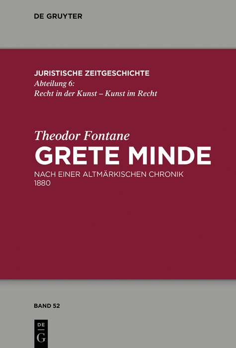 Theodor Fontane, Grete Minde - Theodor Fontane, Anja Schiemann, Walter Zimorski