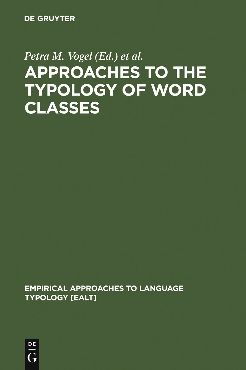 Approaches to the Typology of Word Classes - Petra M. Vogel, Bernard Comrie