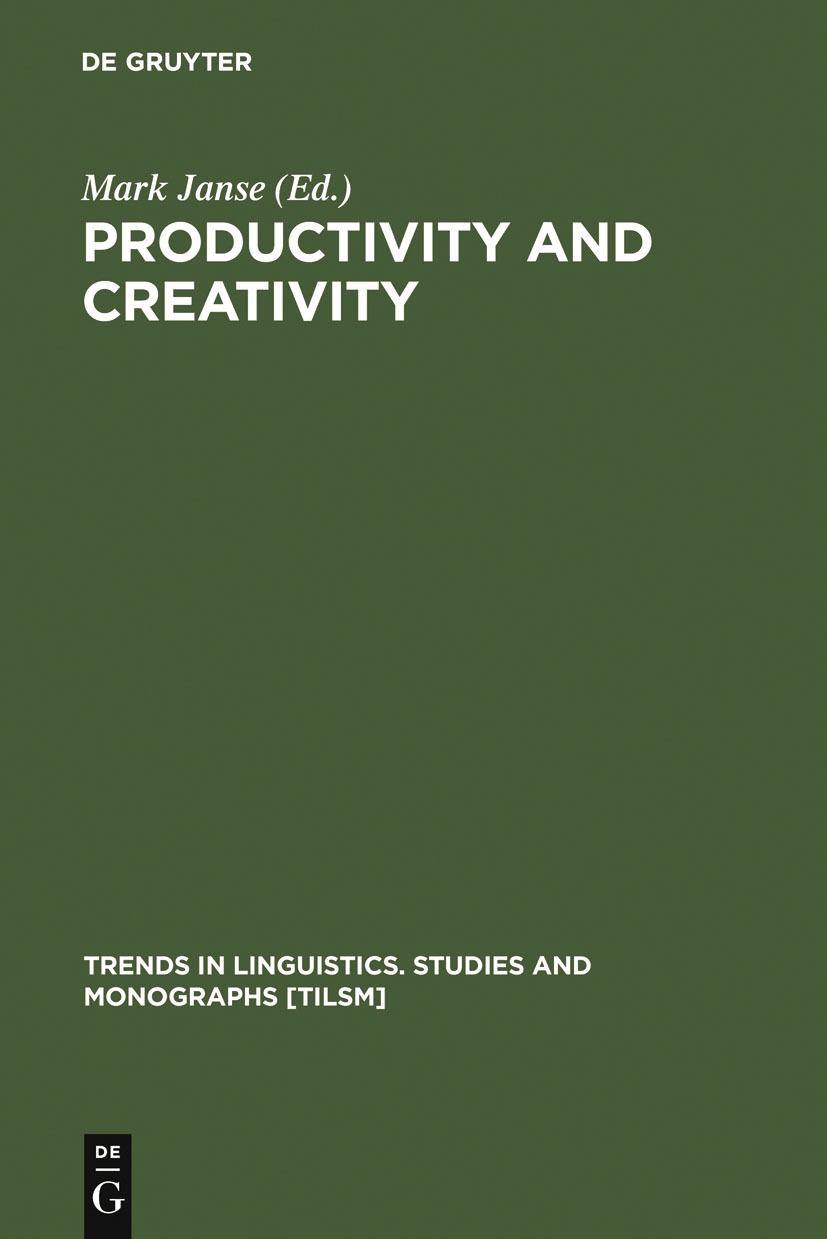 Productivity and Creativity - An Verlinden, Mark Janse