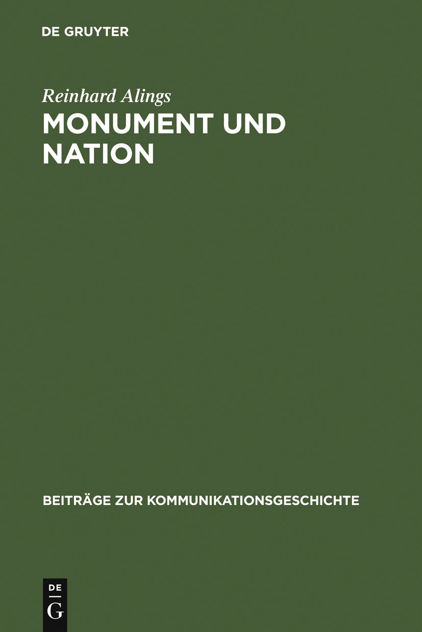 Monument und Nation - Reinhard Alings