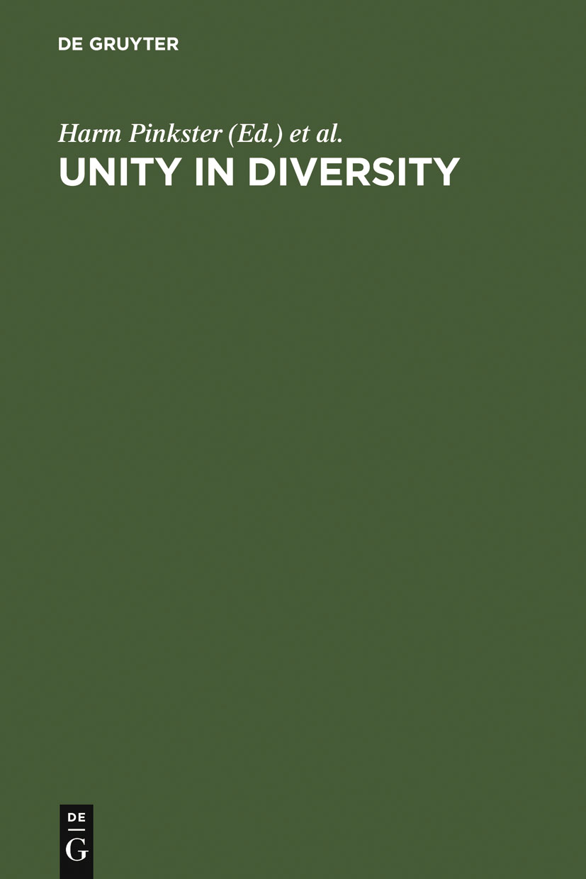 Unity in Diversity - Harm Pinkster, Inge Genee