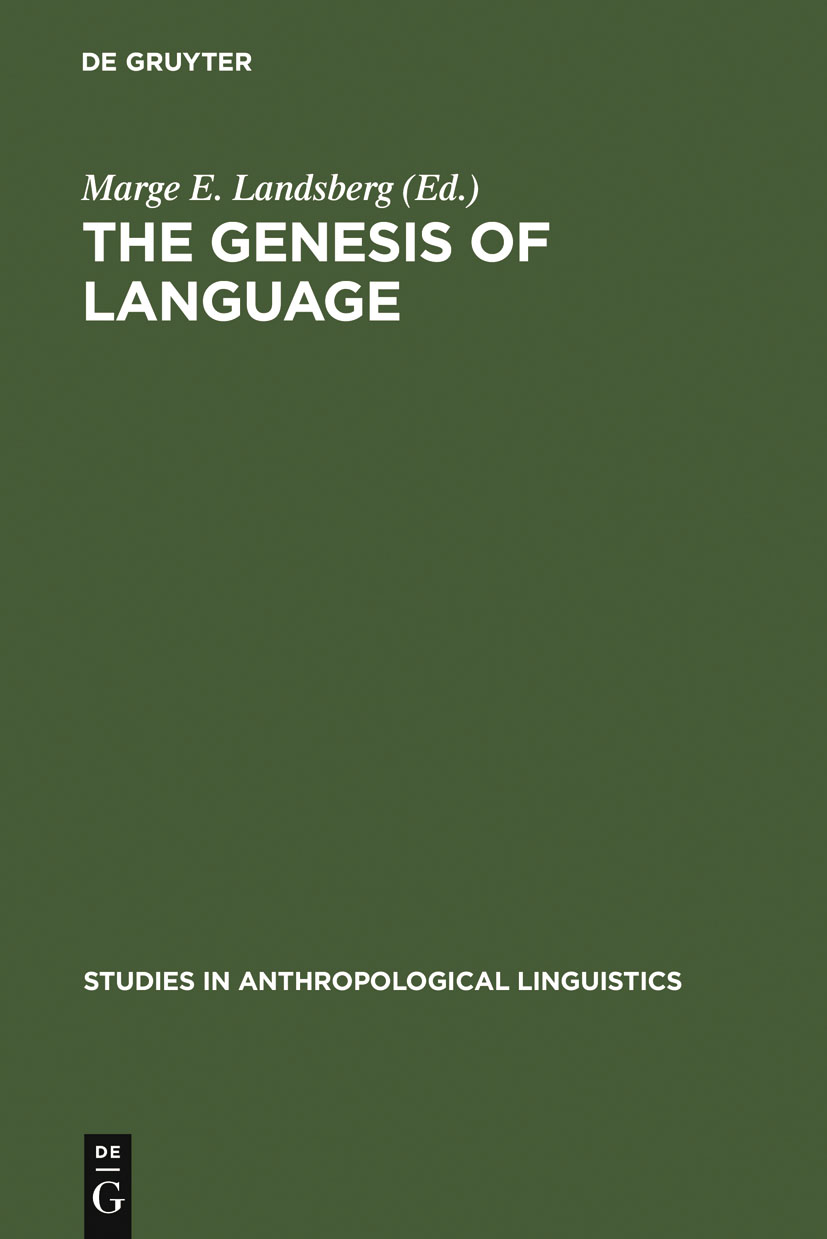 The Genesis of Language - Marge E. Landsberg