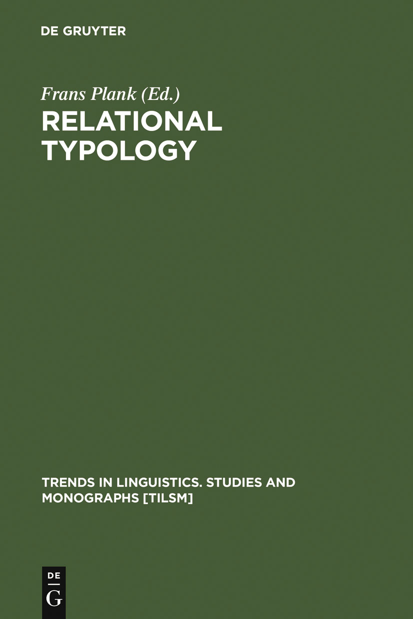 Relational Typology - Frans Plank
