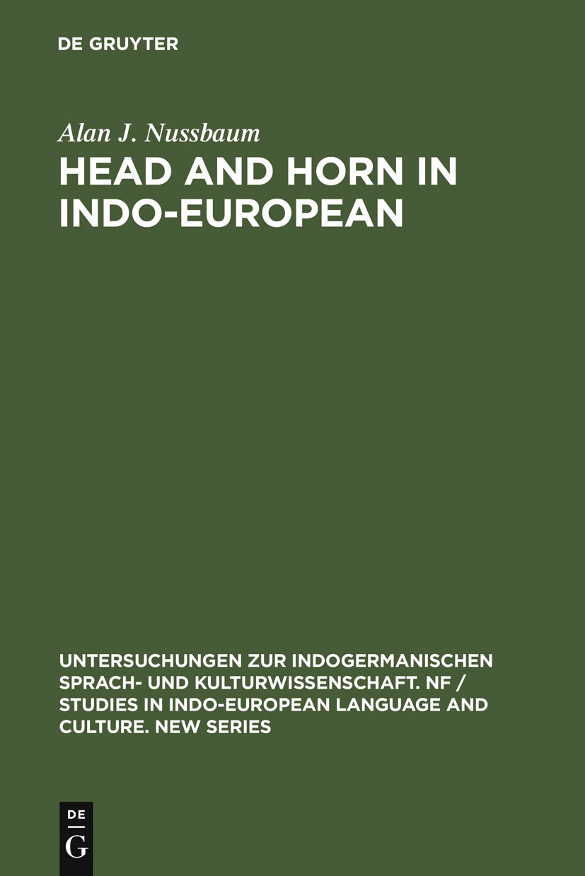 Head and Horn in Indo-European - Alan J. Nussbaum