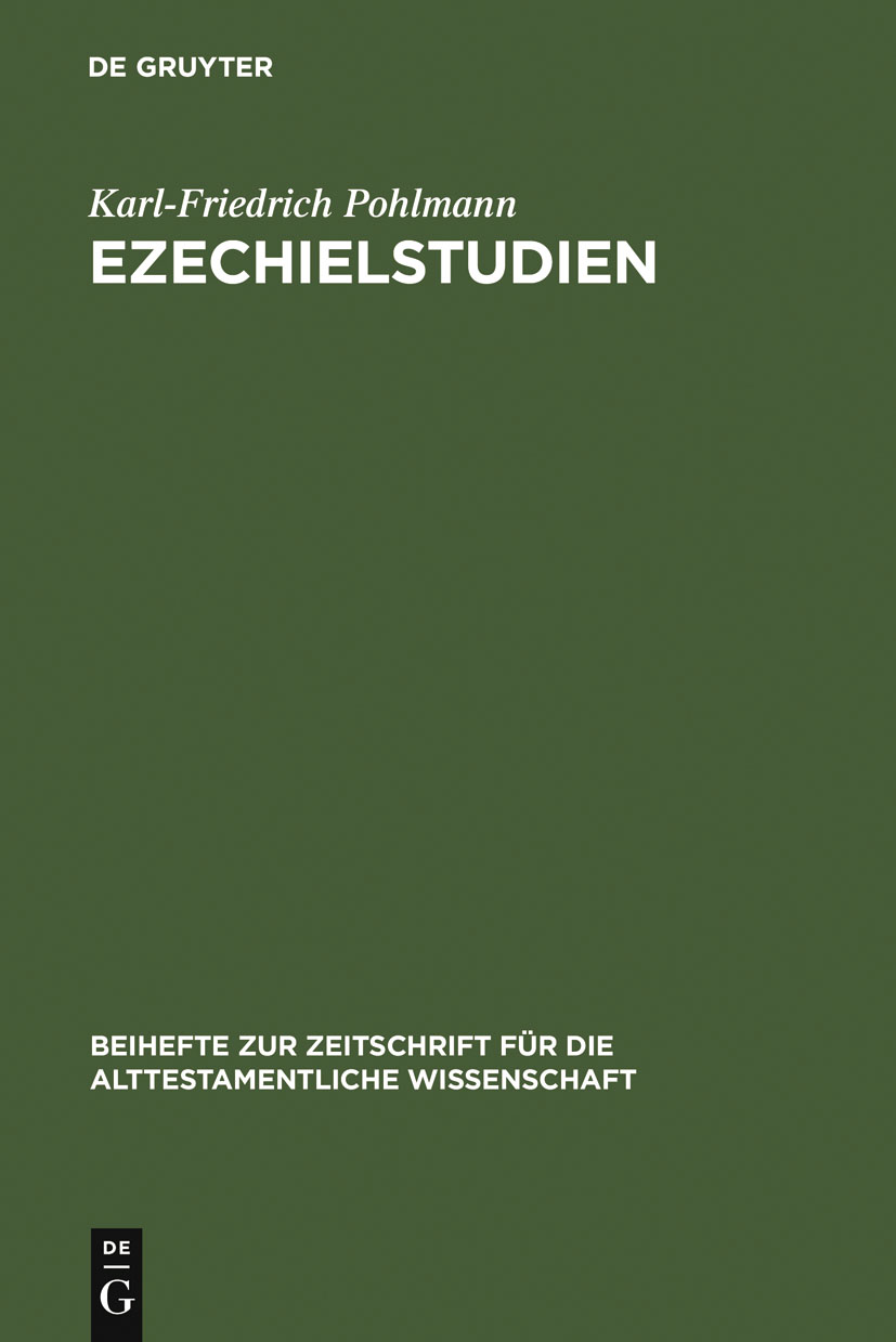 Ezechielstudien - Karl-Friedrich Pohlmann