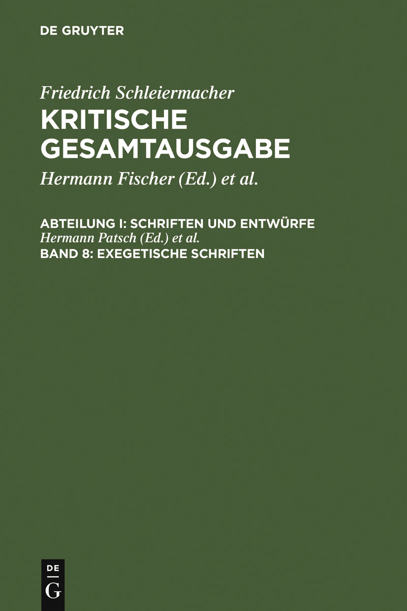 Exegetische Schriften - Hermann Patsch, Dirk Schmid