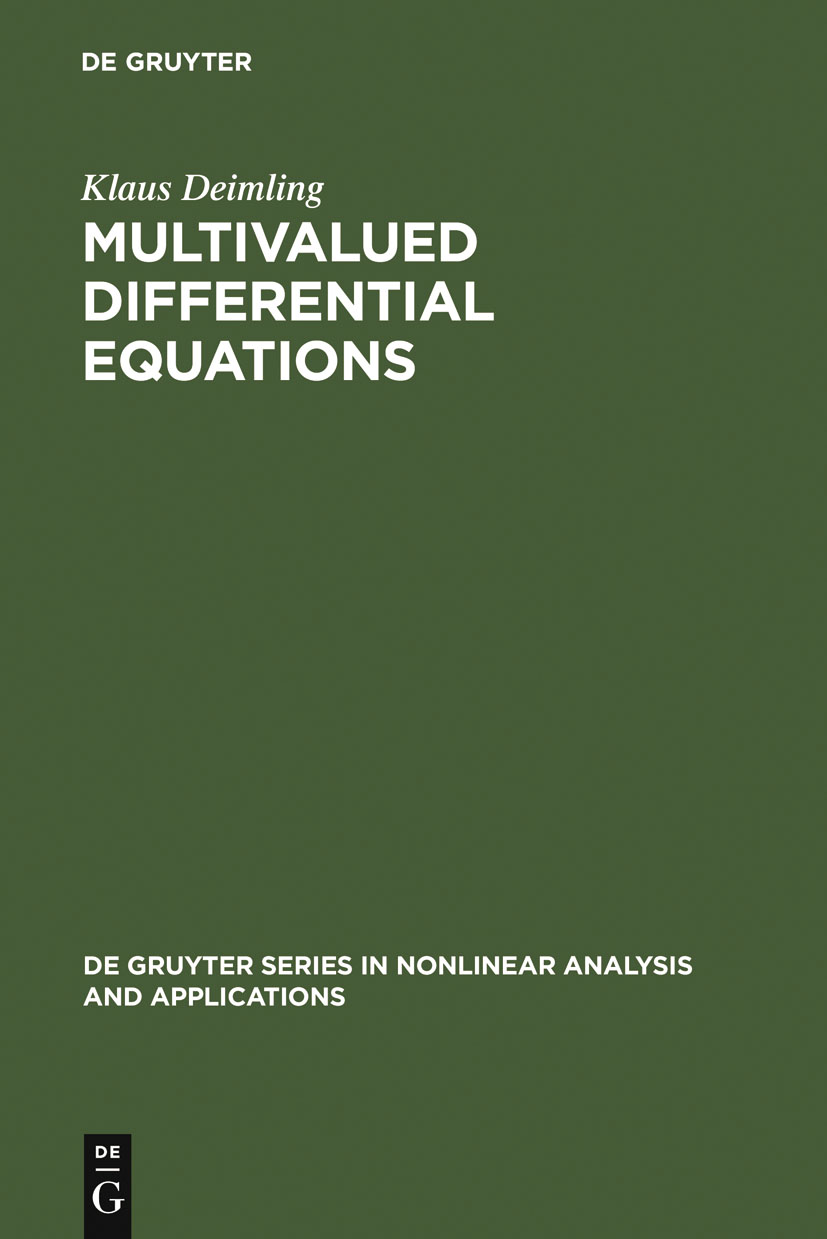 Multivalued Differential Equations - Klaus Deimling