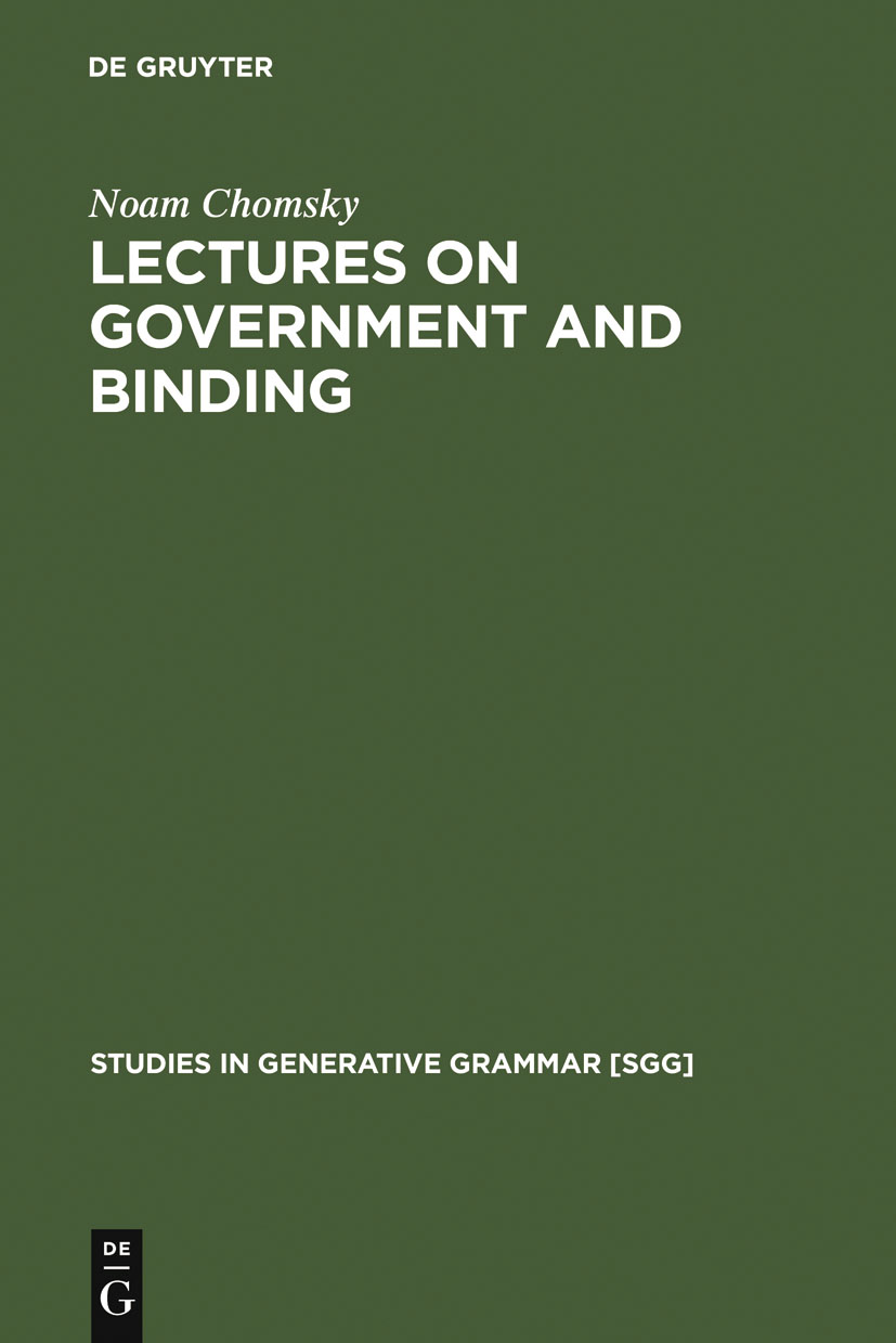 Lectures on Government and Binding - Noam Chomsky