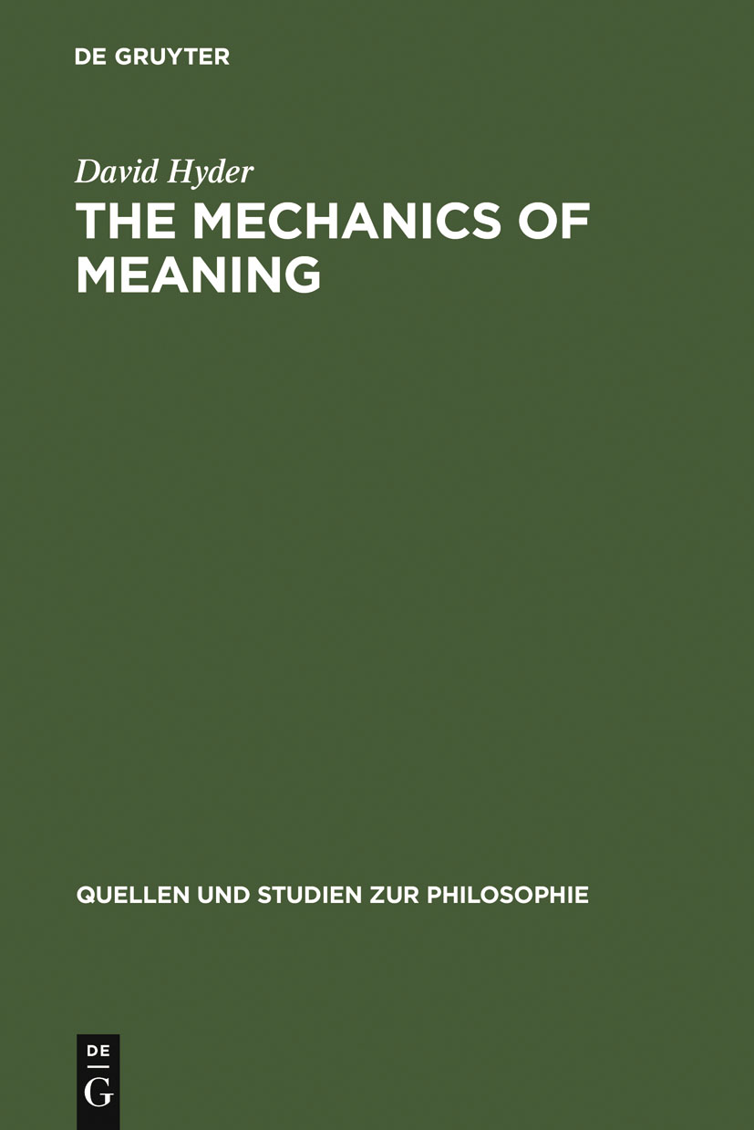 The Mechanics of Meaning - David Hyder