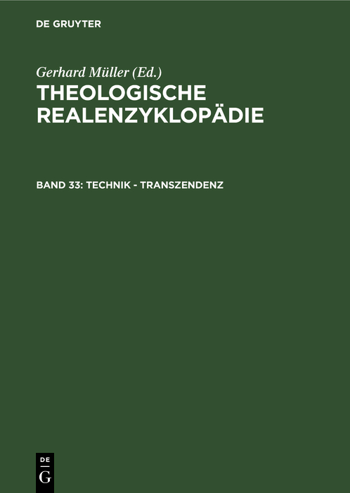 Technik - Transzendenz - Gerhard Müller