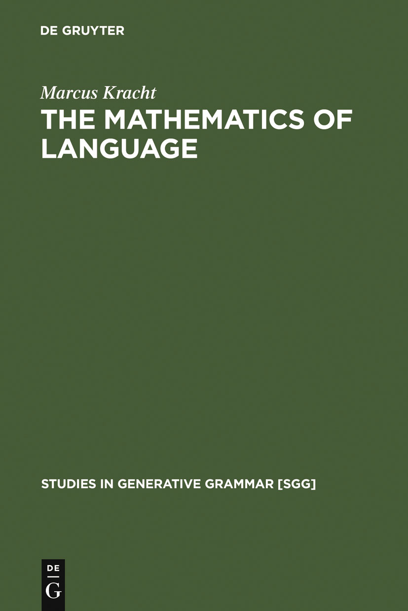 The Mathematics of Language - Marcus Kracht