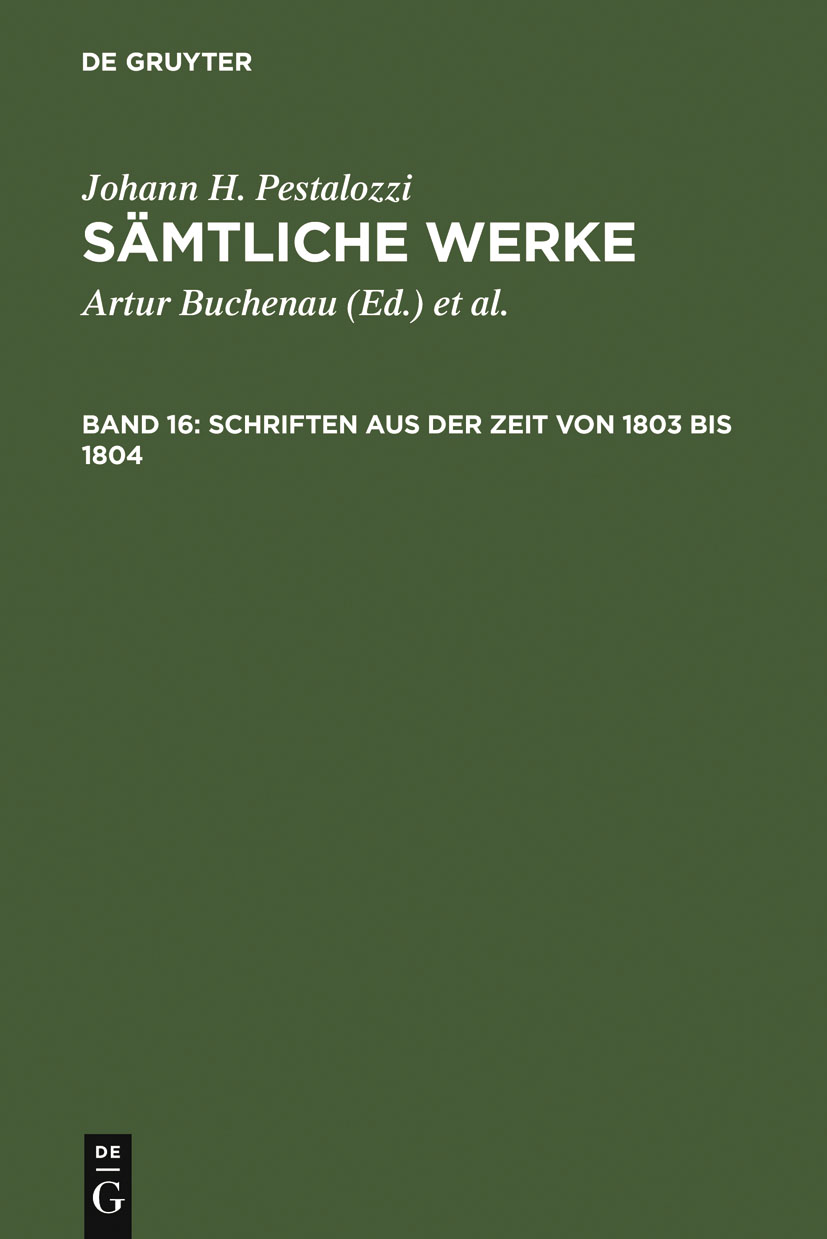 Schriften aus der Zeit von 1803 bis 1804 - Walter Feilchenfeld-Fales, Herbert Schönebaum