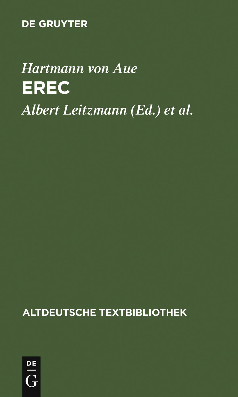 Erec - Albert Leitzmann, Ludwig Wolff, Kurt Gärtner