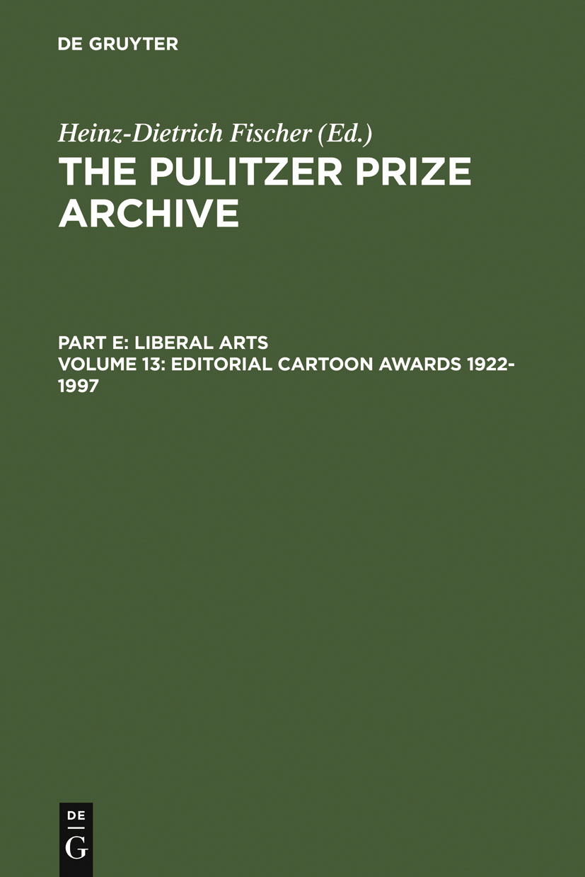 Editorial Cartoon Awards 1922–1997 - Heinz-D. Fischer