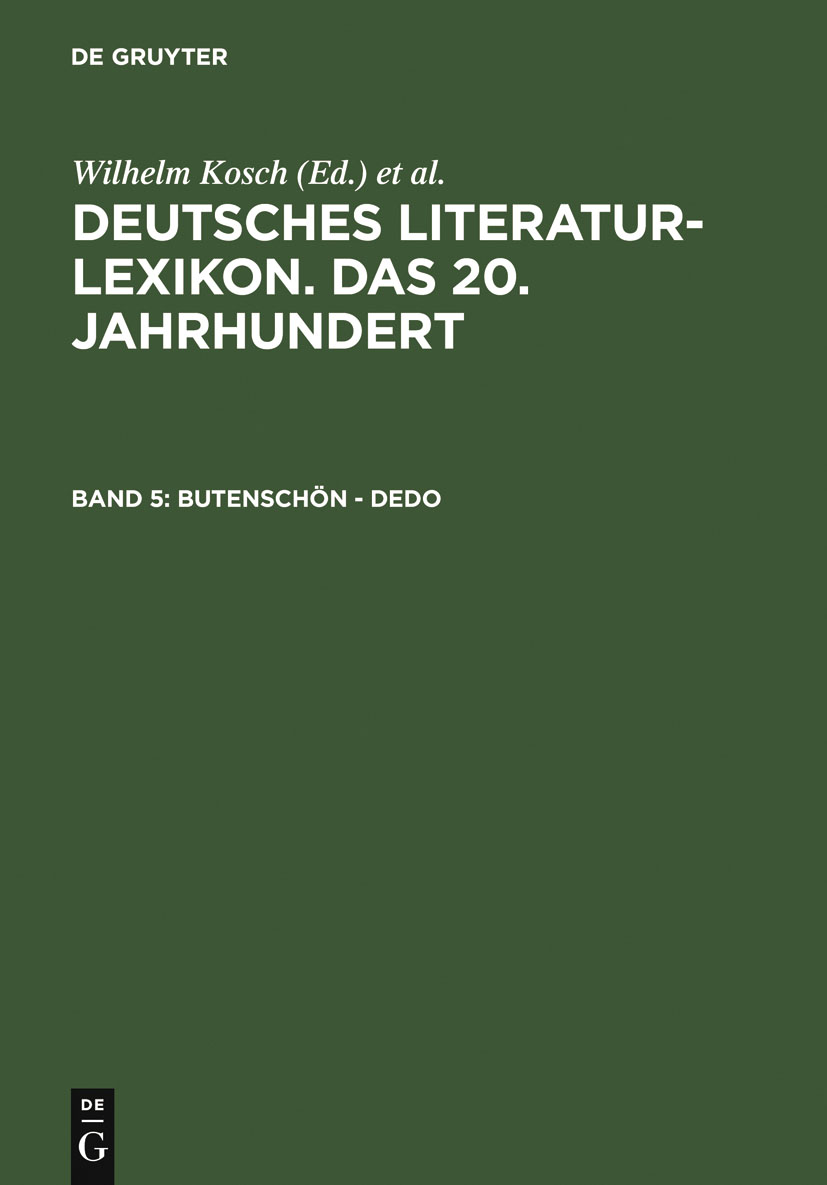 Butenschön - Dedo - Lutz Hagestedt