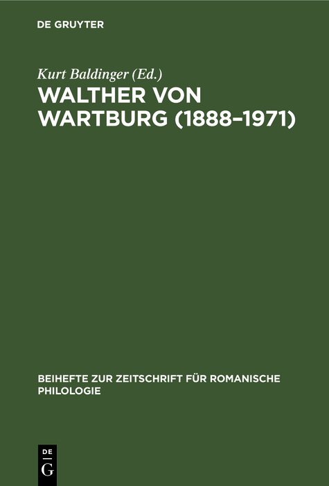 Walther von Wartburg (1888–1971)