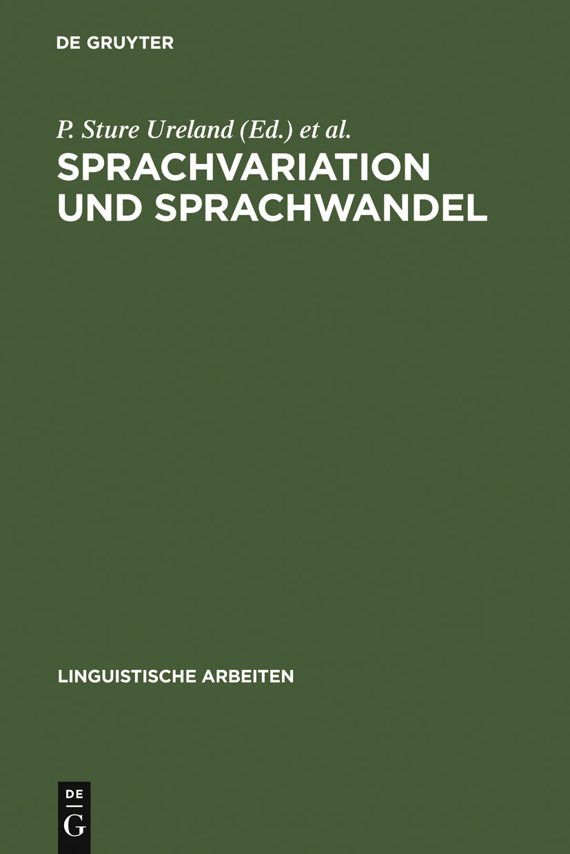 Sprachvariation und Sprachwandel - P. Sture Ureland