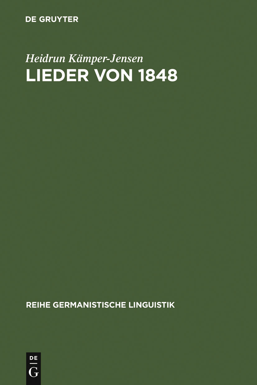 Lieder von 1848 - Heidrun Kämper-Jensen