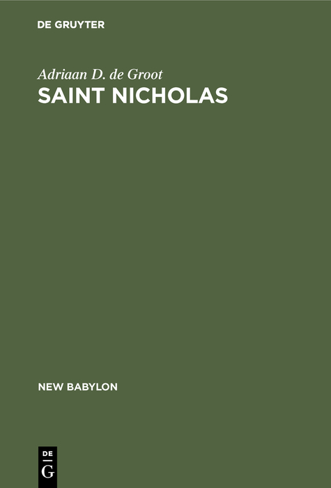 Saint Nicholas - Adriaan D. de Groot