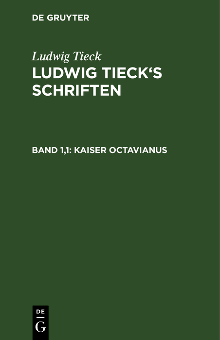 Kaiser Octavianus - Ludwig Tieck,,