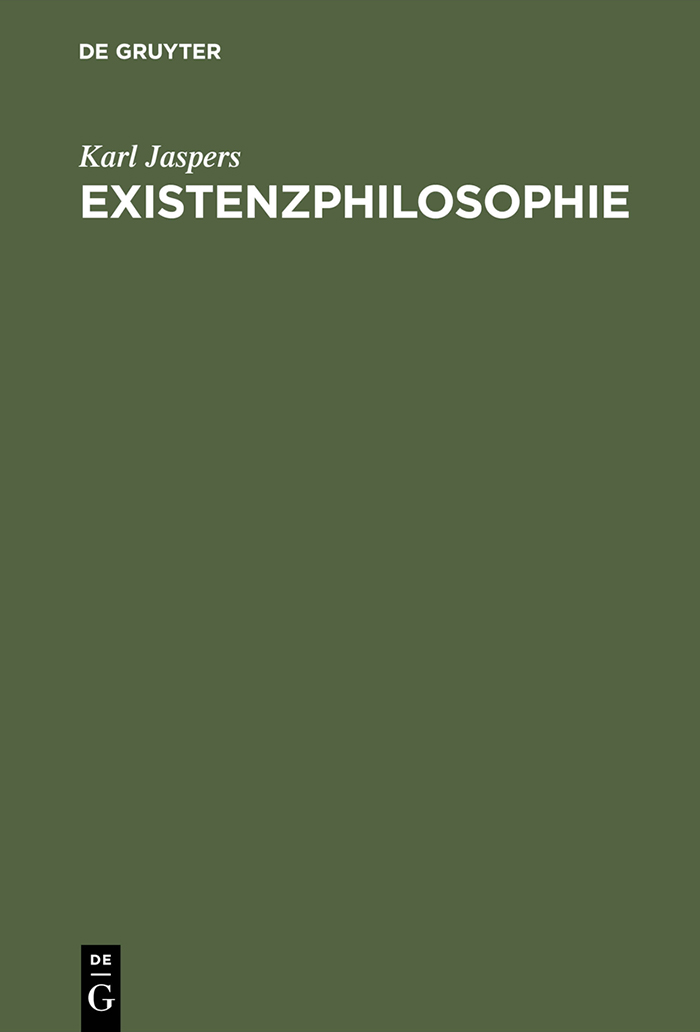 Existenzphilosophie - Karl Jaspers,,