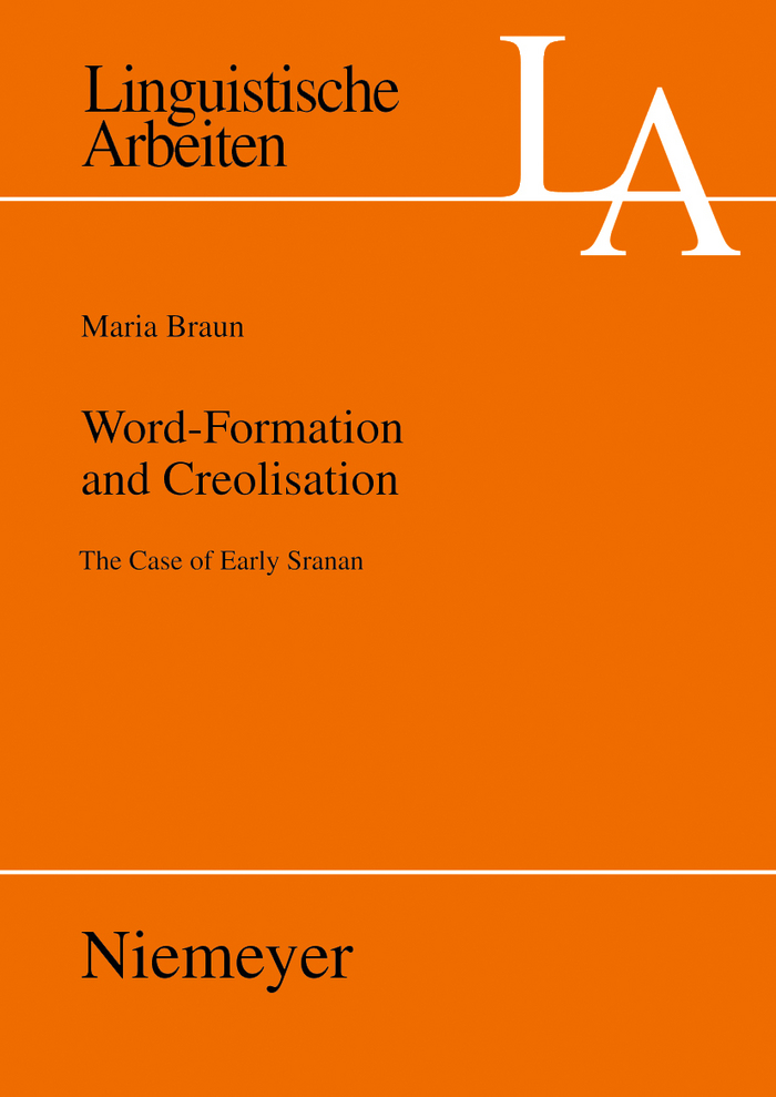 Word-Formation and Creolisation - Maria Braun