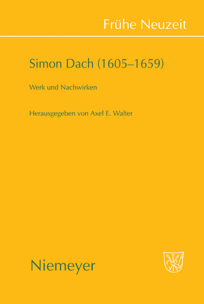 Simon Dach (1605–1659) - Axel E. Walter