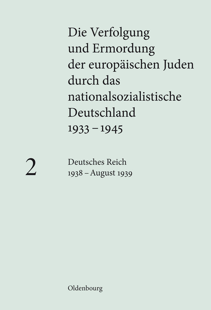 Deutsches Reich 1938 – August 1939 - Susanne Heim