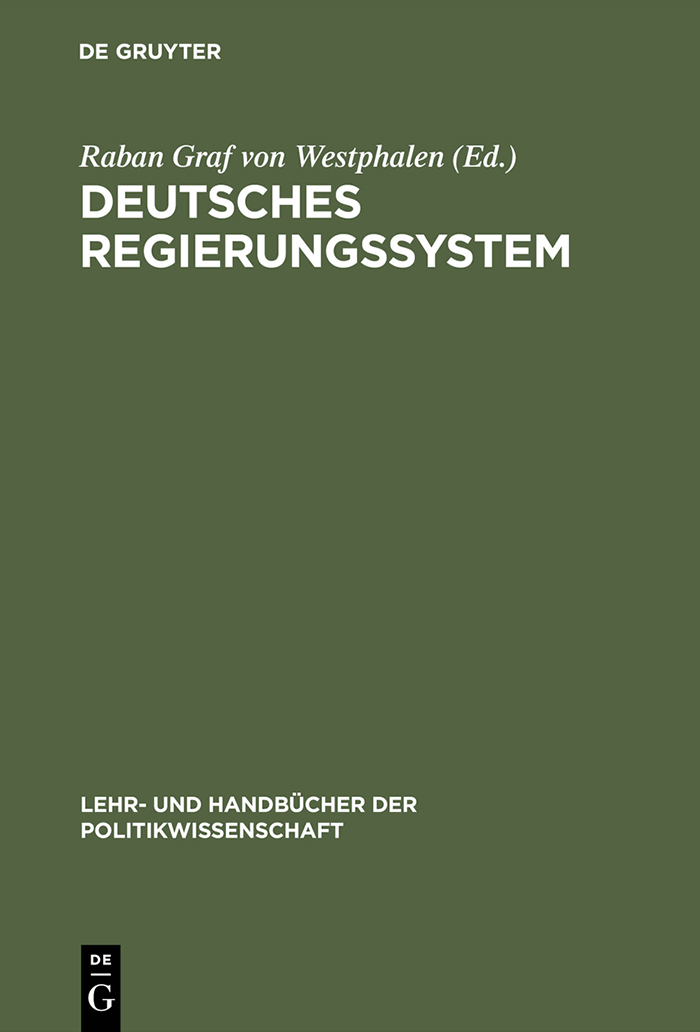 Deutsches Regierungssystem - Raban Graf von Westphalen