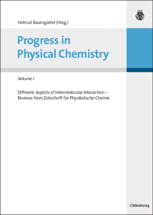 Progress in Physical Chemistry - Volume 1 - Helmut Baumgärtel