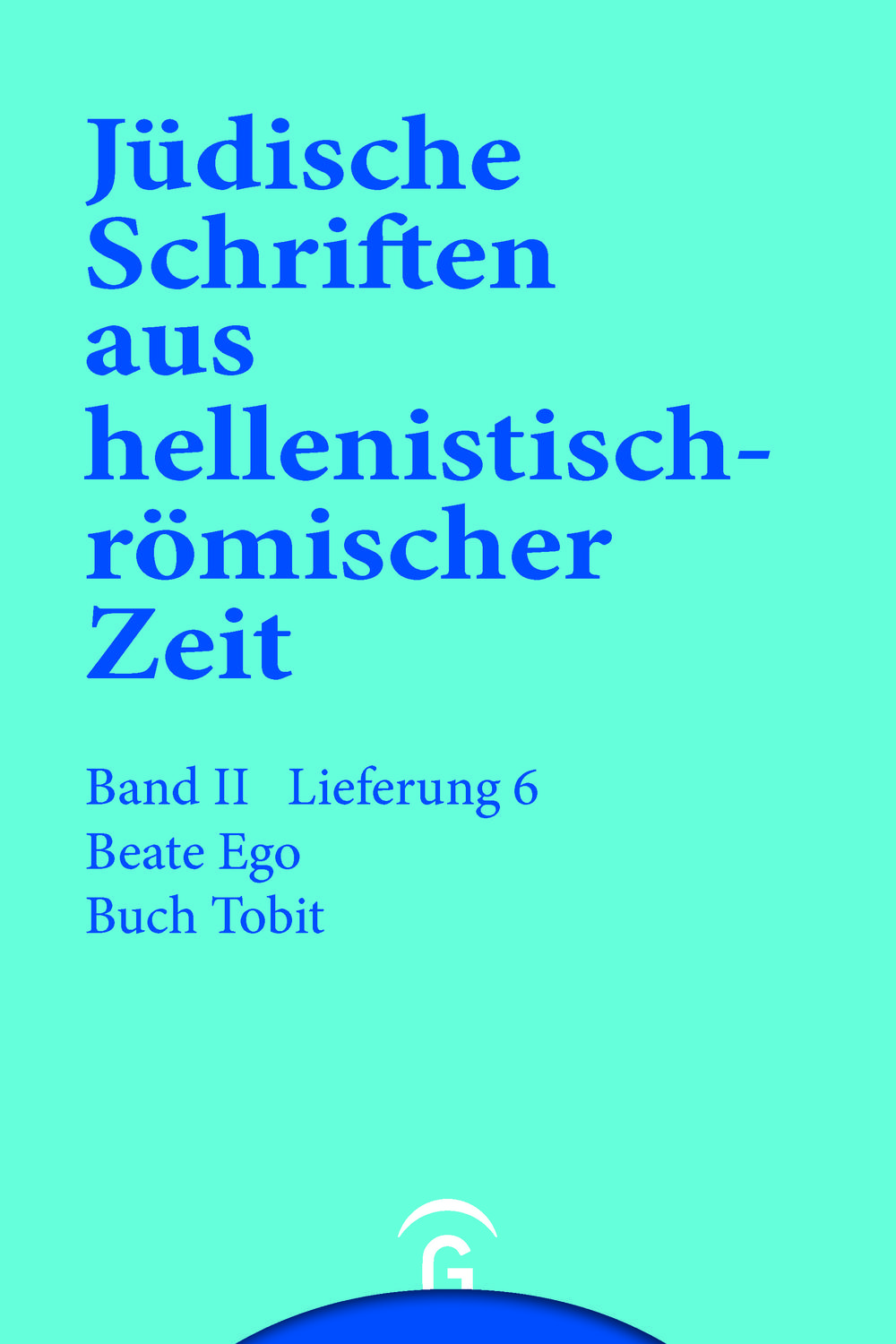 Buch Tobit - Beate Ego, Werner Georg Kümmel