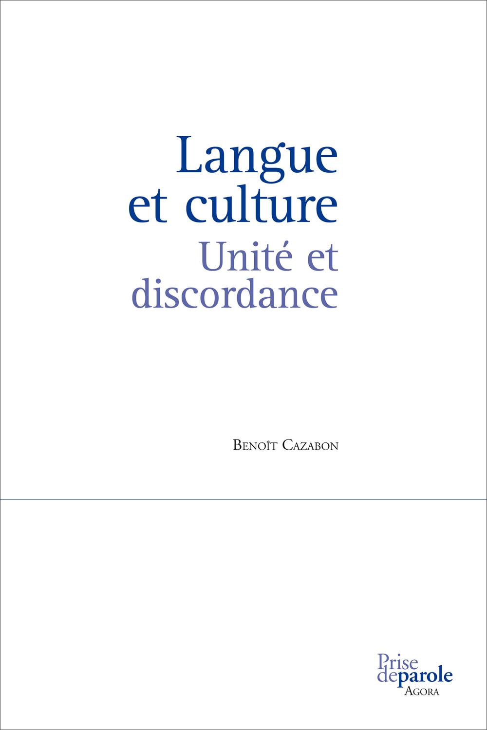 Langue et culture - Benoît Cazabon